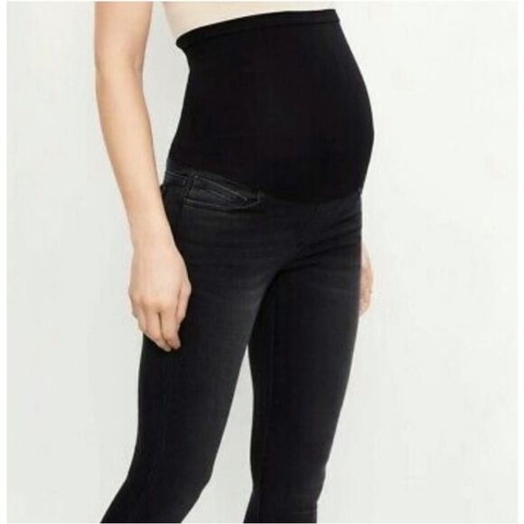 THE ICON mid rise skinny ankle Maternity Jeans W/ Secret Belly Size 25 - Picture 1 of 8